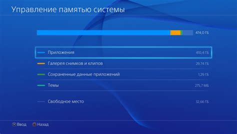 Как посмотреть сколько памяти на пс4