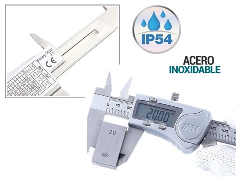 Ripley Calibrador Digital Acero Inoxidable Vernier Ip Mm Mi