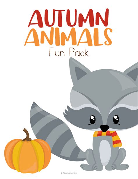 Autumn Animals Activities, Fun Printable Pack For Kids