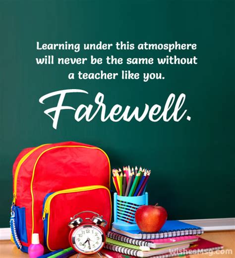 100+ Farewell Quotes and Messages For Teacher | WishesMsg