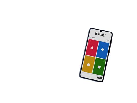 Black Mobile Display Featuring Kahoot App Launch Screen, White, Digital, Technology PNG ...