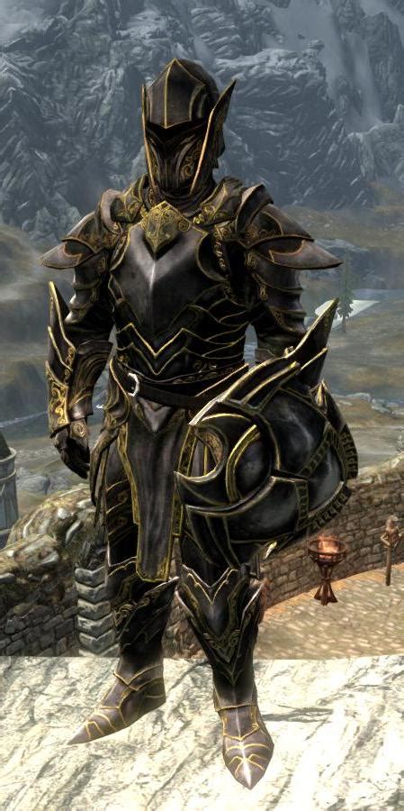 Gilded Ebony Armor The Elder Scrolls Mods Wiki Fandom Powered By Wikia