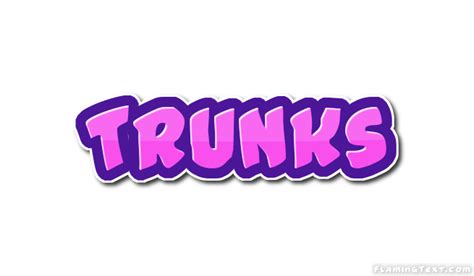 Trunks Logo Free Name Design Tool From Flaming Text