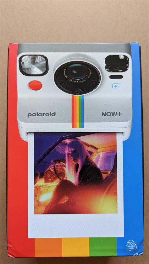 Нов Полароид Polaroid Now Plus 2 (Бял) фотоапарат за моментални снимки ...