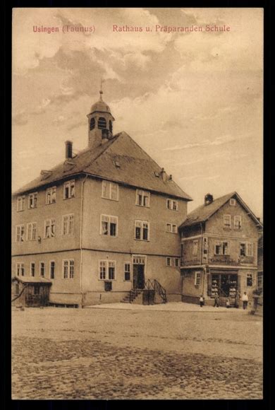 Ansichtskarte Postkarte Usingen Taunus Rathaus Akpool De