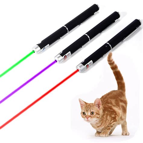 Cat Chaser Laser Toys Interactive 5mW 532nm Green Red Purple Laser Pen ...