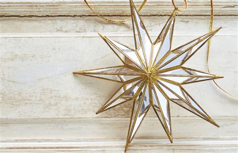 Raz 12 Large Gold Mirrored Star Christmas Ornament Raz Imports Raz