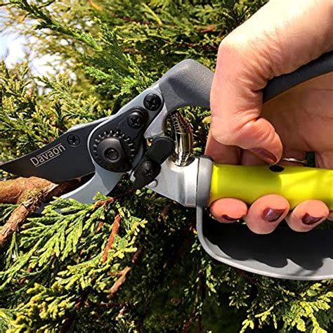 Ergonomic Garden Secateurs Bypass Style Premium Pruning Shears With