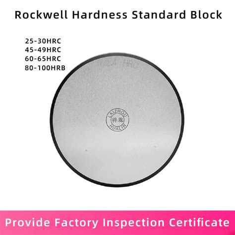 Rockwell Hardness Block HRC Meter HRB Standard Metal Heat Treatment