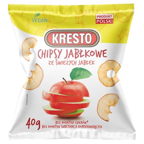 KRESTO Chipsy jabłkowe ze świeżych jabłek 40 g Zakupy online z