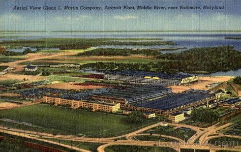 Aerial View Glenn L Martin Company Baltimore Md