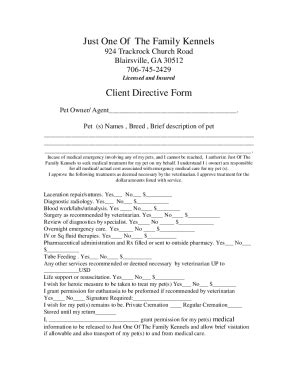 Fillable Online Directive Form Wps Fax Email Print Pdffiller