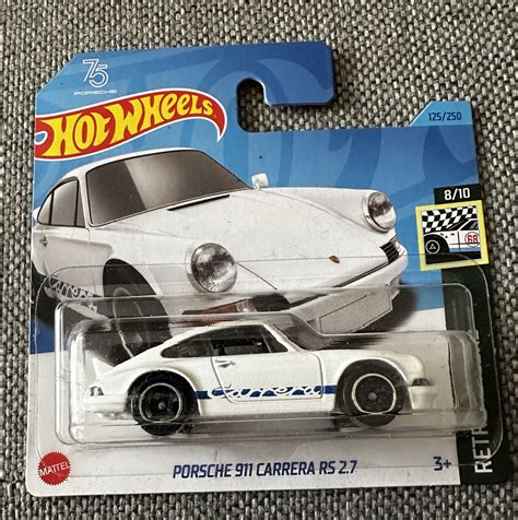 Hot Wheels Porsche 911 Carrera RS 2 7 Retro Racers 8 10 1 64 biały Dzierżoniów Kup teraz na