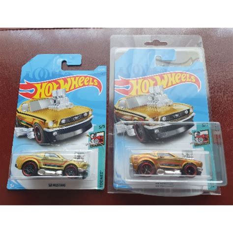 Hot Wheels Tooned Mustang Sth With Regular Shopee Thailand