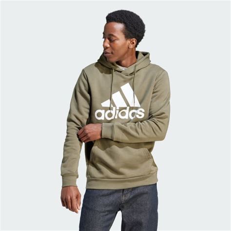 adidas Essentials Fleece Big Logo Hoodie - Green | Free Shipping with ...