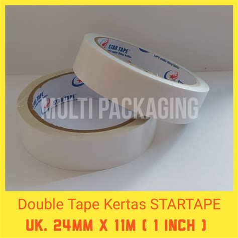 Jual Double Tape Kertas 1 Inch X 11m Double Tape 24 Mm Kota