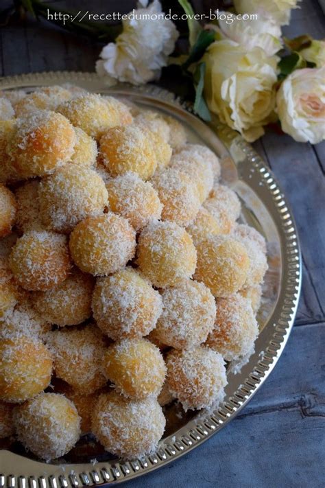 Palets ou boule coco à la confiture Pâtisserie orientale de l Aïd