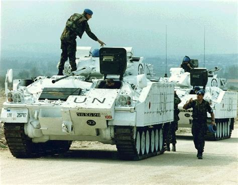 British Warrior in United Nations peacekeeping service in Bosnia ...