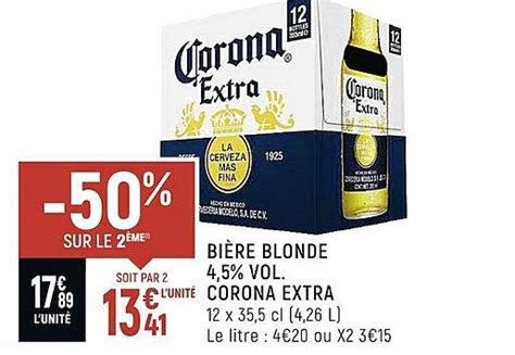 Promo Bi Re Blonde Vol Corona Extra Chez Spar Icatalogue Fr
