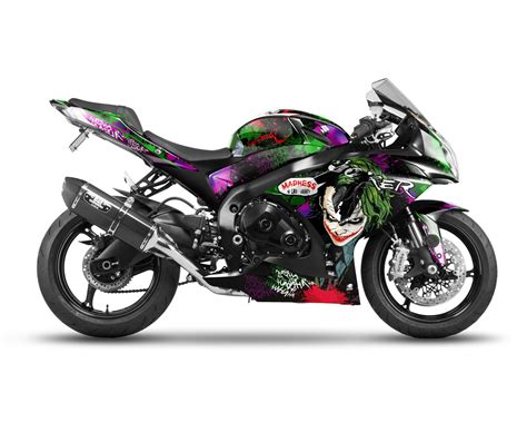 Decal Kit Sticker Suzuki Gsx R Black Green Big Bike Decal