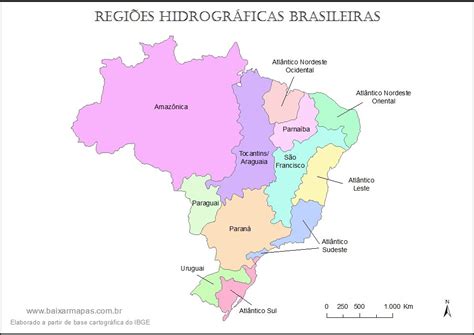 Mapas Das Bacias Hidrográficas Do Brasil FDPLEARN