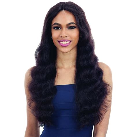 Shake N Go Naked Brazilian Natural Human Hair Lace Part Wig Natural