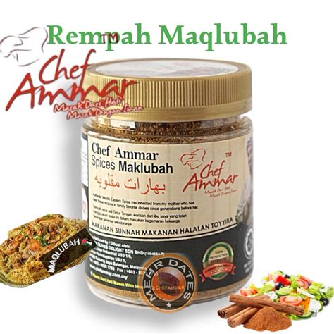 Rempah Nasi Arab Chef Ammar Rempah Maklubah Spice Maqlubah 140g