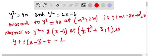 Solved The Shortest Distance Between The Parabolas Y X And Y X