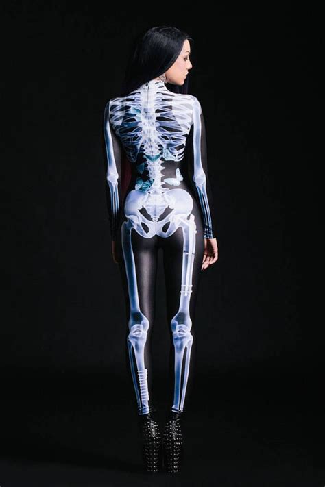 Skeleton Costume Sexy Cosplay Costume Women Skeleton Etsy