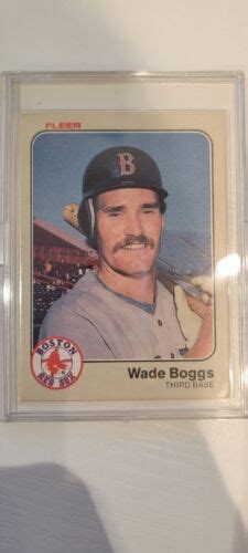 Wade Boggs Fleer Vintage Rookie Rc Sp Card Boston Red Sox Hof