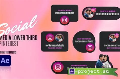 Videohive Social Media Lower Thirds Instagram Project