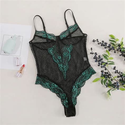 Lingerie sexy bandagem para mulheres roupa interior erótica espartilho de renda perspectiva