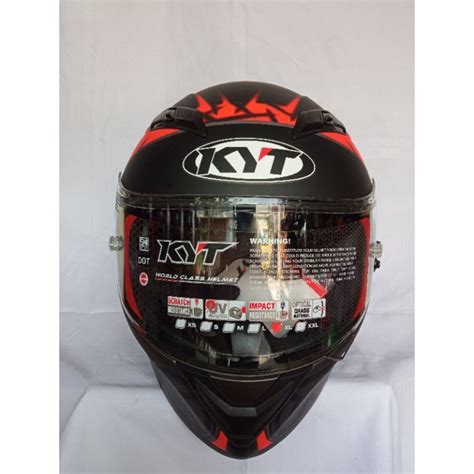 Jual Helm Kyt Falcon Fr Spike Gm Gunmetal Doff Red Fluo Flat Visor Full