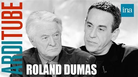 Roland Dumas L Affaire Elf Et Deviers Joncour Chez Thierry Ardisson