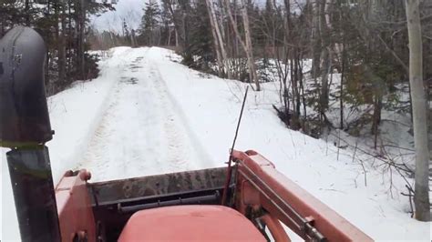 Kubota M7060 Blowing Snow Youtube