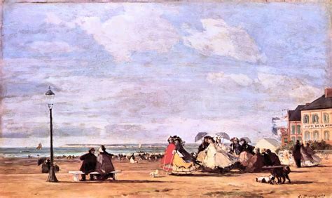 Eugène Boudin Impératrice Eugénie sur la plage à Trouville 1863