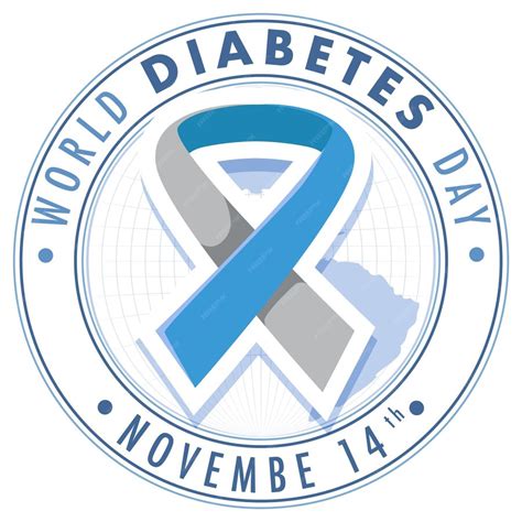 Free Vector World Diabetes Day Logo Design