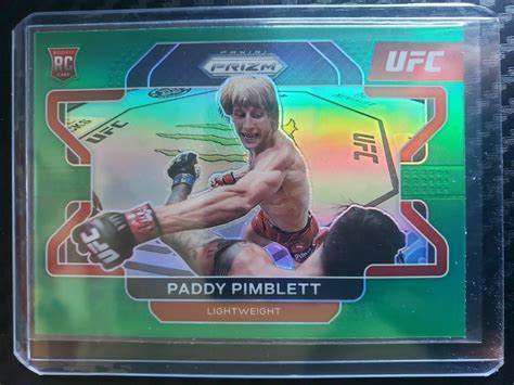 2022 Panini Prizm UFC Paddy Pimblett RC 88 SP Rookie Green EBay