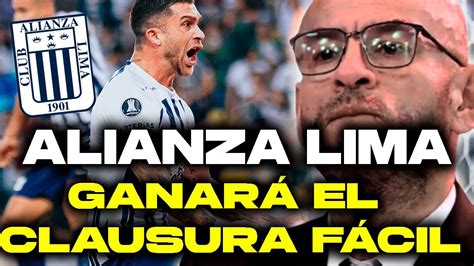 Alianza Lima Jugando As Gana El Clausura Y Es Campe N Mr Peet Opina