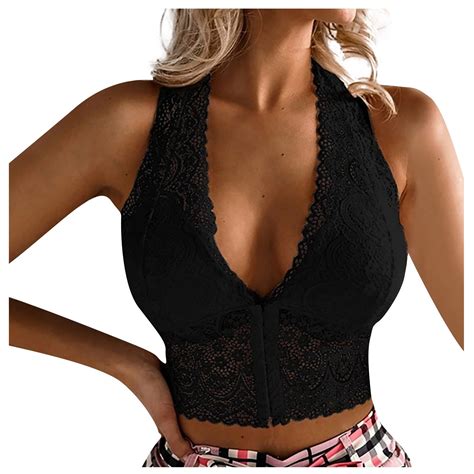 Ydkzymd Women Longline Bralette Wireless Halter Comfort Bralettes