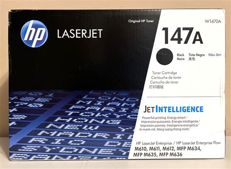 Genuine HP 147A W1470A Black Toner Cartridge New Sealed Box 2023 ...