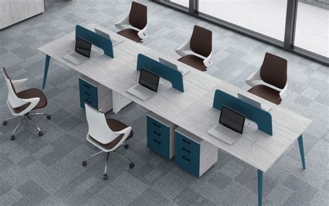 6 Person Office Workstation - Office Furniture Cubicle Workstation