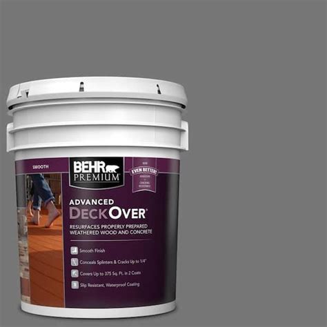 Behr Premium Advanced Deckover Gal Pfc Slate Gray Smooth Solid