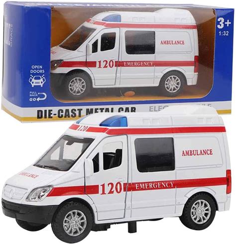 Ambulance Toy 132 Emergency Vehicle With Whistle And Lighting