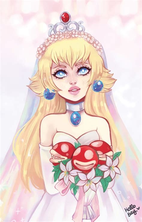 Wedding Peach | Super mario art, Cute art, Mario art