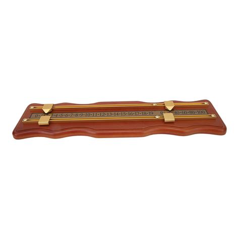 Billiard Game Scorer Track Wavy Brown Medium Density Fiberboard