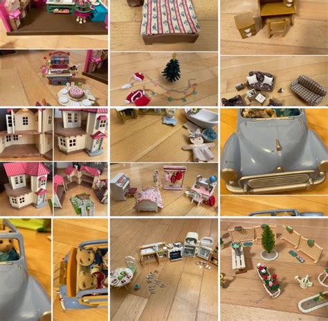 Sylvanian Families Haus mit viel Zubehör Möbel Figuren Auto Kaufen