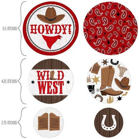 Big Dot Of Happiness Western Hoedown Wild West Cowboy Party Giant