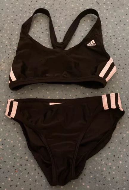 ADIDAS MÄDCHEN BADEANZUG Bikini Gr 164 Schwarz Neuw Wenig getragen EUR 24 50 PicClick DE