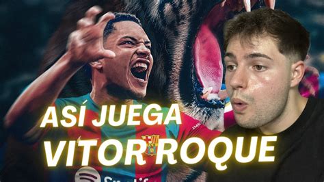 REACCIONANDO A Las MEJORES JUGADAS De VITOR ROQUE YouTube